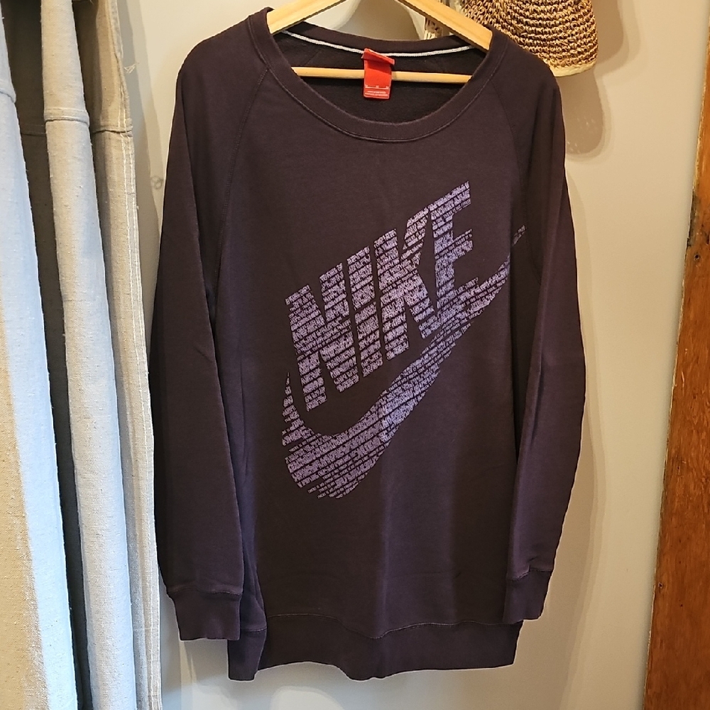Nike Deep Purple Logo Sweatshirt Tunic